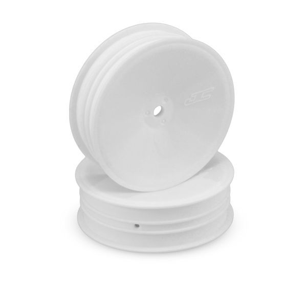 JCO3376W JConcepts 12mm Hex Mono 2.2 &quot;Slim&quot; Front Wheels (4) (B6/RB6/SRX2/YZ2) (White)