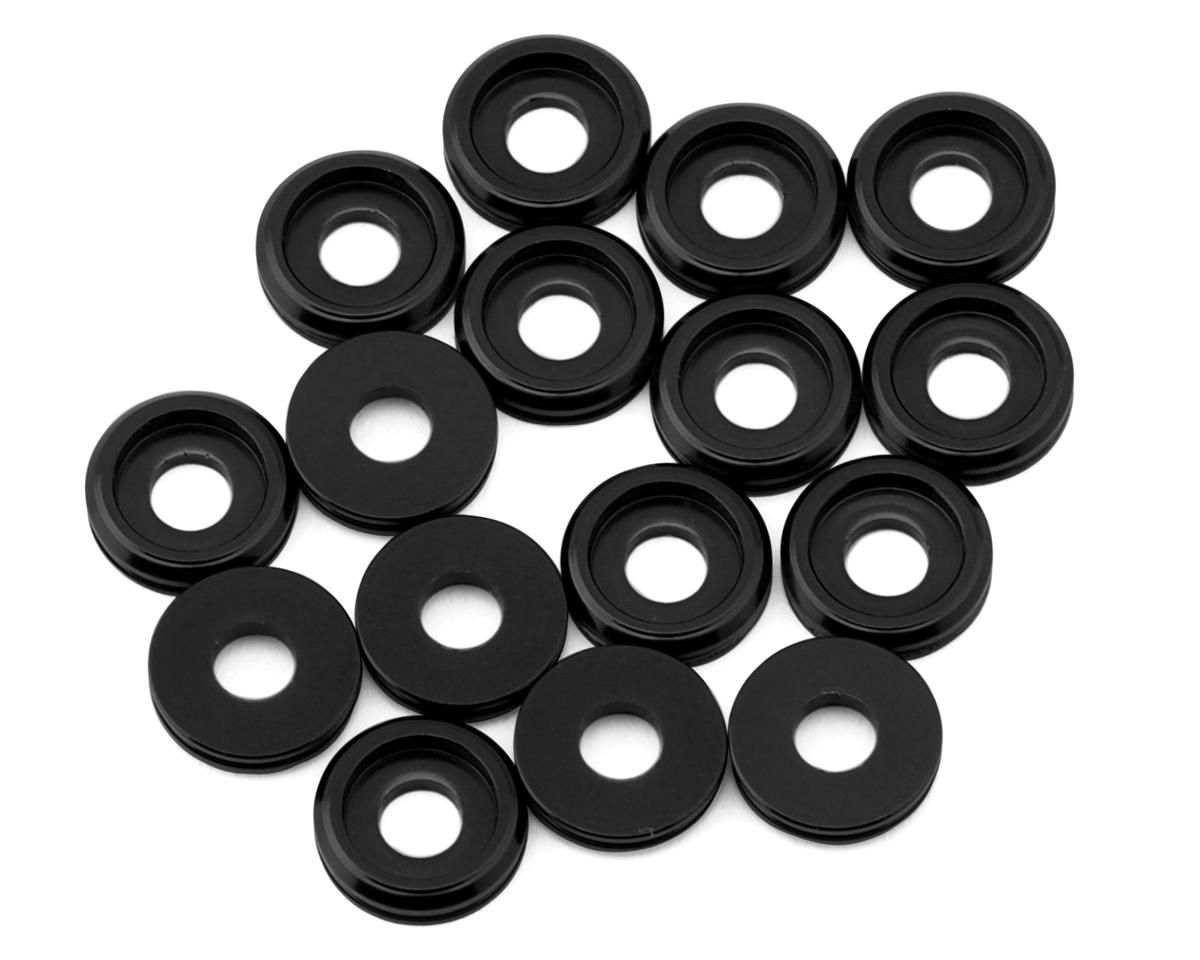 BRO-TBR-6061BHWKITB Team Brood 3mm 6061 Aluminum Button Head Washer (Black) (16)