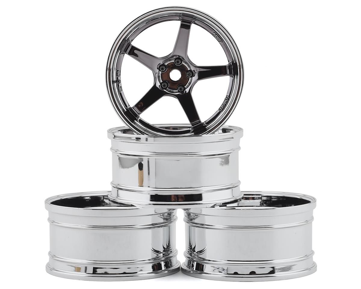 MXS-832109SBK  ST GT Wheel Set (Chrome/Black Chrome) (4) (Offset Changeable)