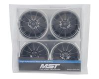 832105sbk MST S-GD 21 Wheel Set (Silver/Black) (4) (Offset Changeable)