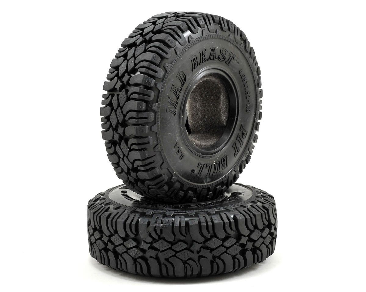 PBTPB9007NK Pit Bull Tires Mad Beast 1.9&quot; Scale Rock Crawler Tires (2) (Komp) w/Two Stage Foam