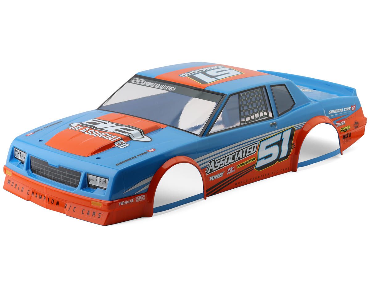 ASC71055 Team Associated SR10M Street Stock Pre-Painted Oval Body (Blue)
