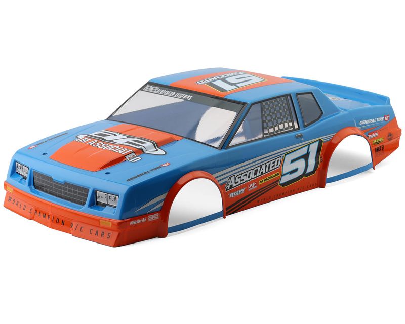 ASC71055 Team Associated SR10M Street Stock Pre-Painted Oval Body (Blue)