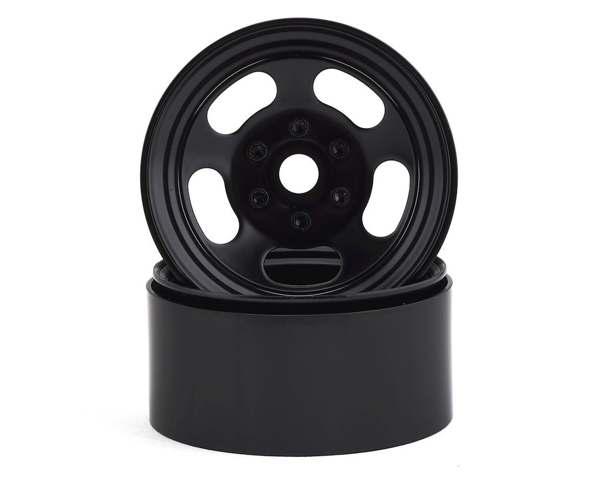 SSD00274 RC Slot 1.9&quot; Steel Beadlock Wheels (Black)