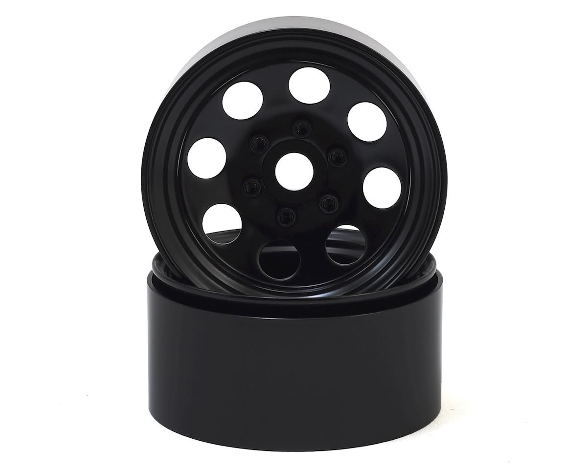 SSD00268 SSD RC 8 Hole 1.9&quot; Steel Beadlock Wheels (Black)