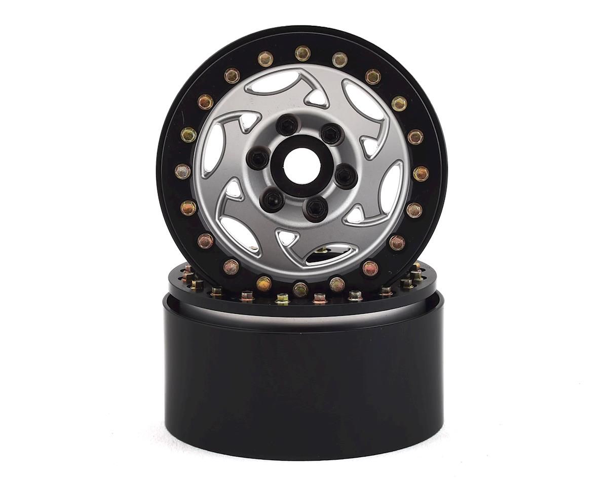 SSD00246 SSD RC 1.9&quot; Champion Beadlock Wheels (Silver/Black)