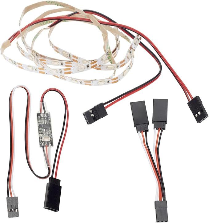 18101RG RC Controlled LED Light Strip for RC Fixed Wing Airplane RC Car,Green,680x510mm