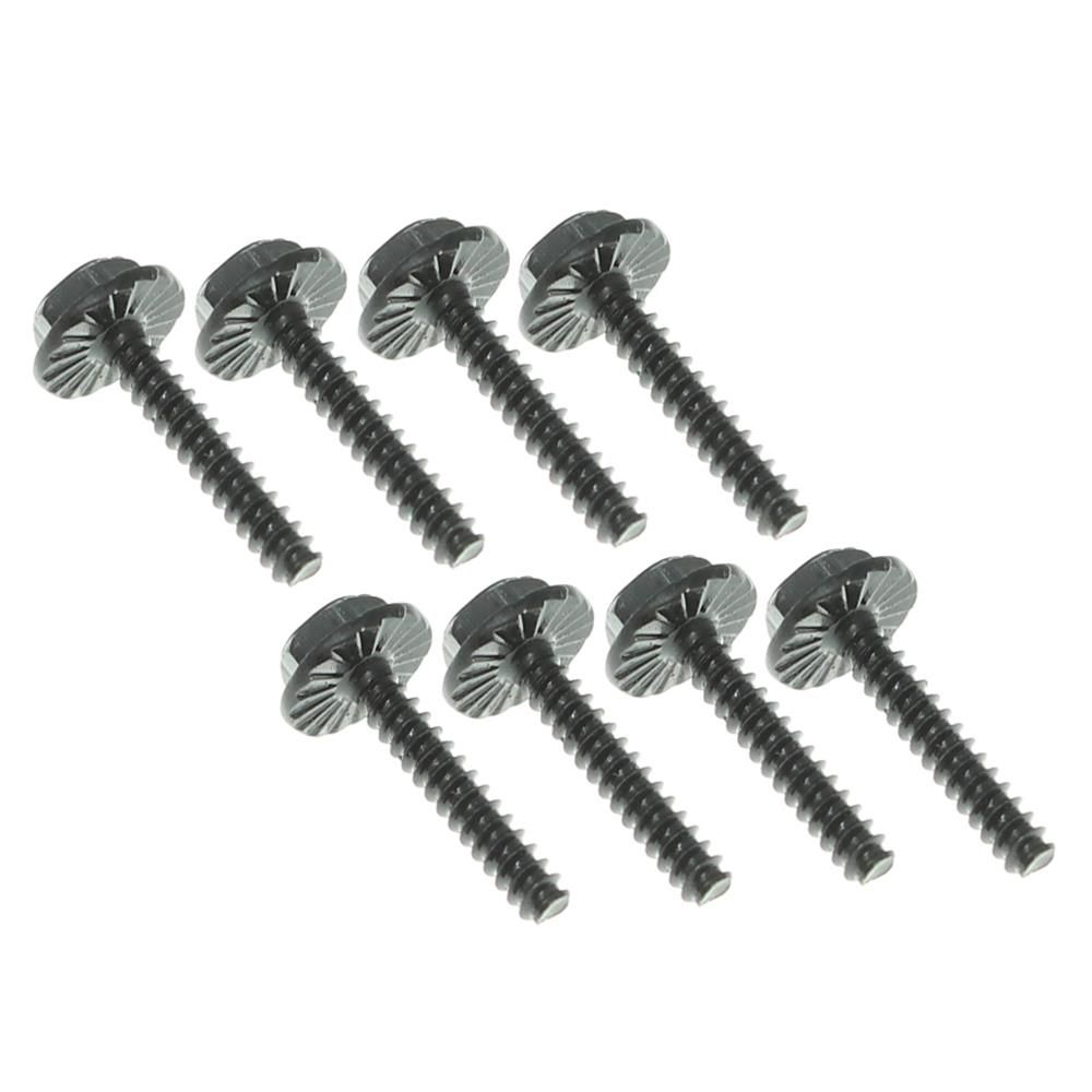 RER13662 Wheel Screws(Serrated)(8pcs) Volcano 1/16