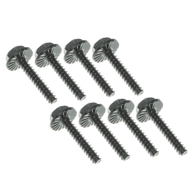 RER13662 Wheel Screws(Serrated)(8pcs) Volcano 1/16