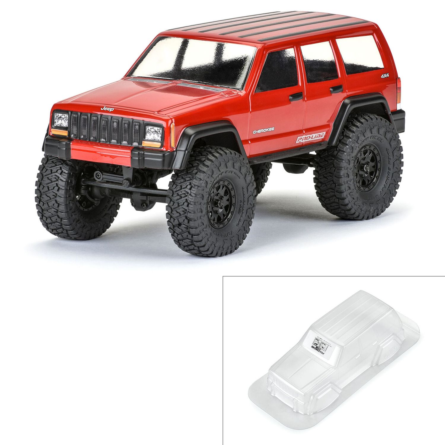 PRO363100  1/24 2001 Jeep Cherokee Clear Body: SCX24