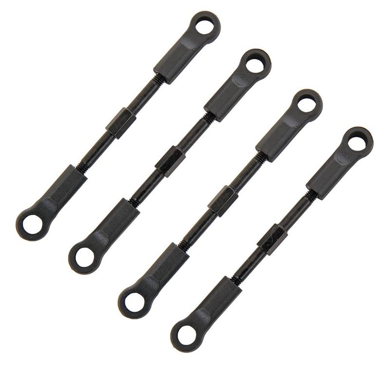 BS213-016  3x47mm Turnbuckles with Rod Ends (4pc) for Blackout models