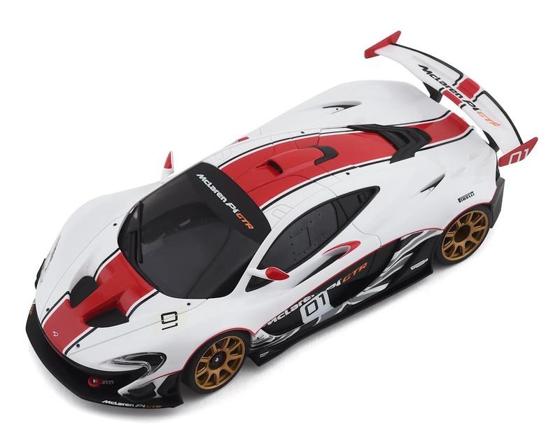 KYO32324WR Kyosho MR-03 Mini-Z RWD ReadySet w/McLaren P1 GTR Body (White/Red) w/KT-531P 2.4GHz Radio