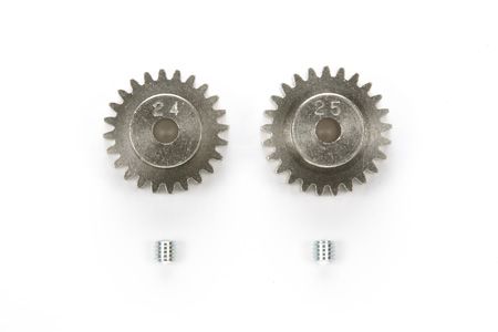 TAM50477 Tamiya MOD 0.6 AV Pinion Gear Set (24/25T)