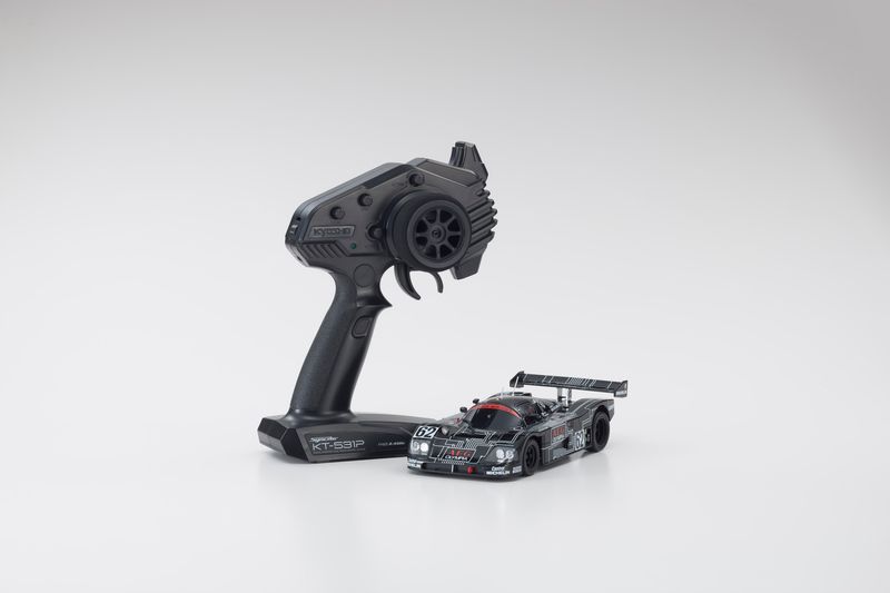 KYO32353AG Kyosho MR-03 RWD Mini-Z ReadySet w/Sauber Mercedes Group C Rennsportwagen C9 Body (Black) w/KT-531P 2.4GHz Radio