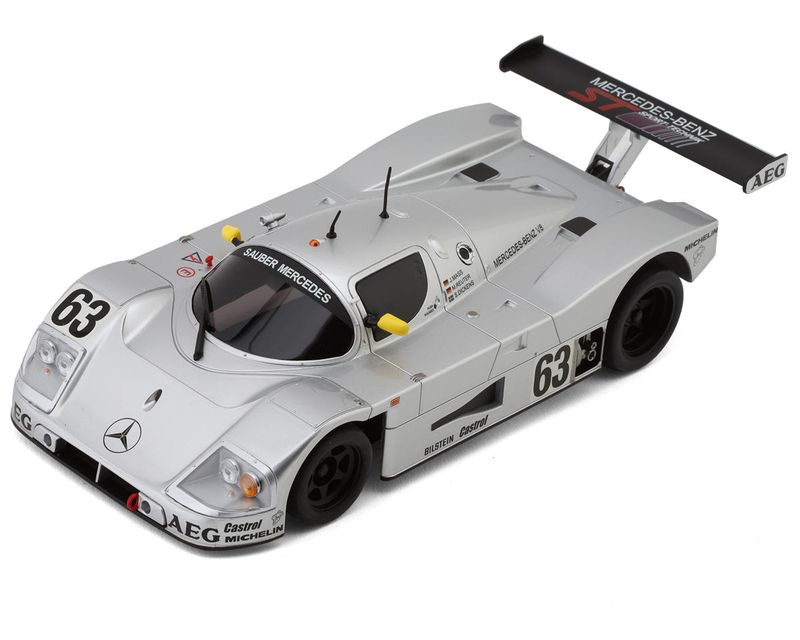 KYOMZP345S Kyosho Mini-Z MR-03W-LM Sauber Mercedes Groupe C Rennsportwagen C9 Pre-Painted Body (Silver)