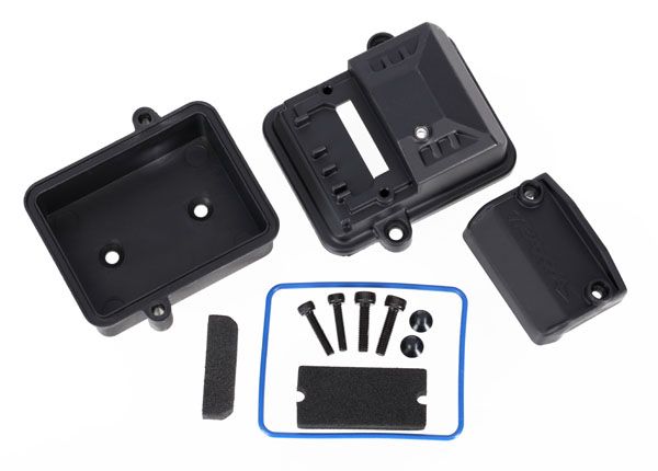 7424  Box, receiver (sealed)/ foam pads/ 2.5x12mm CS (2)/ 3x6mm CS (2)/ 3x12mm BCS (2) fits ST Rally. slash ultimate, Raptor R and Jato 4x4