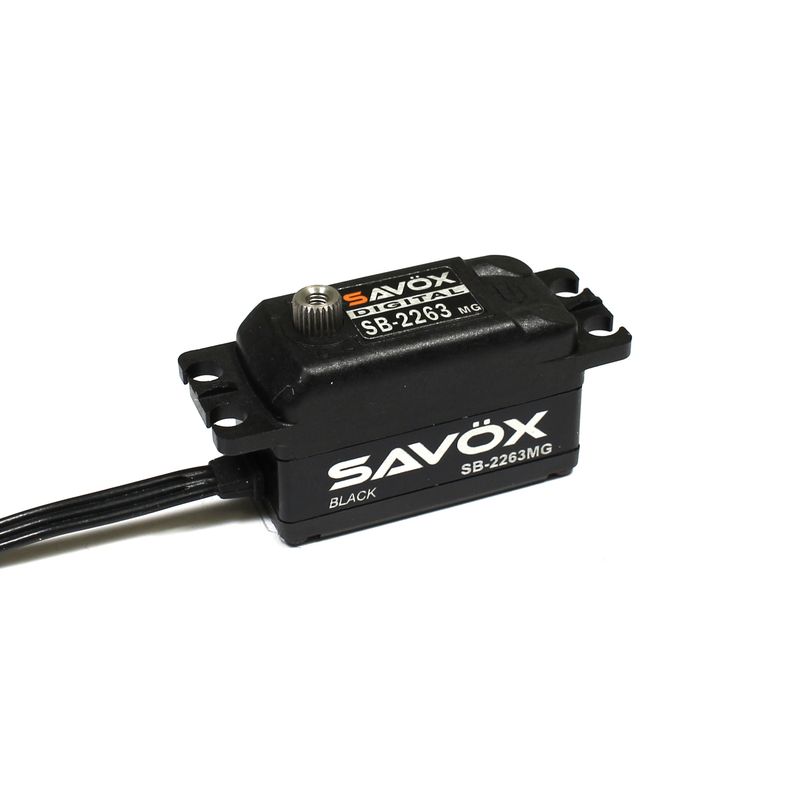 SAVSB2263MG-BE  Black Edition Low Profile Brushless Digital Servo, 0.076sec / 138.9oz @ 6.0V