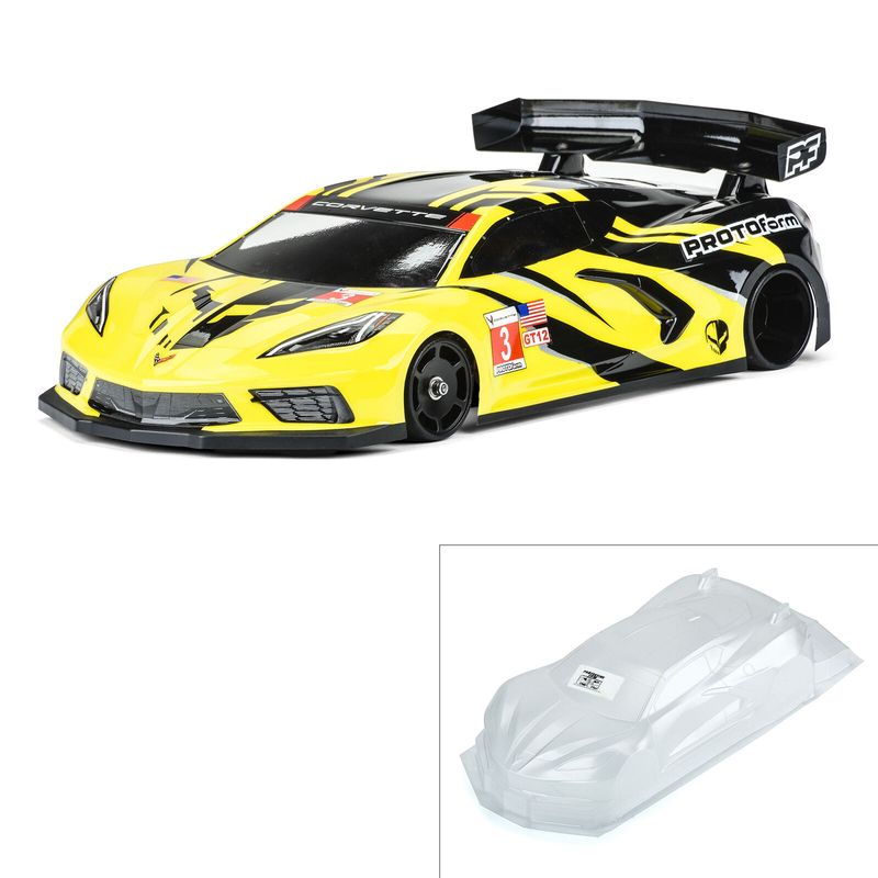 PRM157520 1/12 Chevrolet Corvette C8 Clear Body: GT12