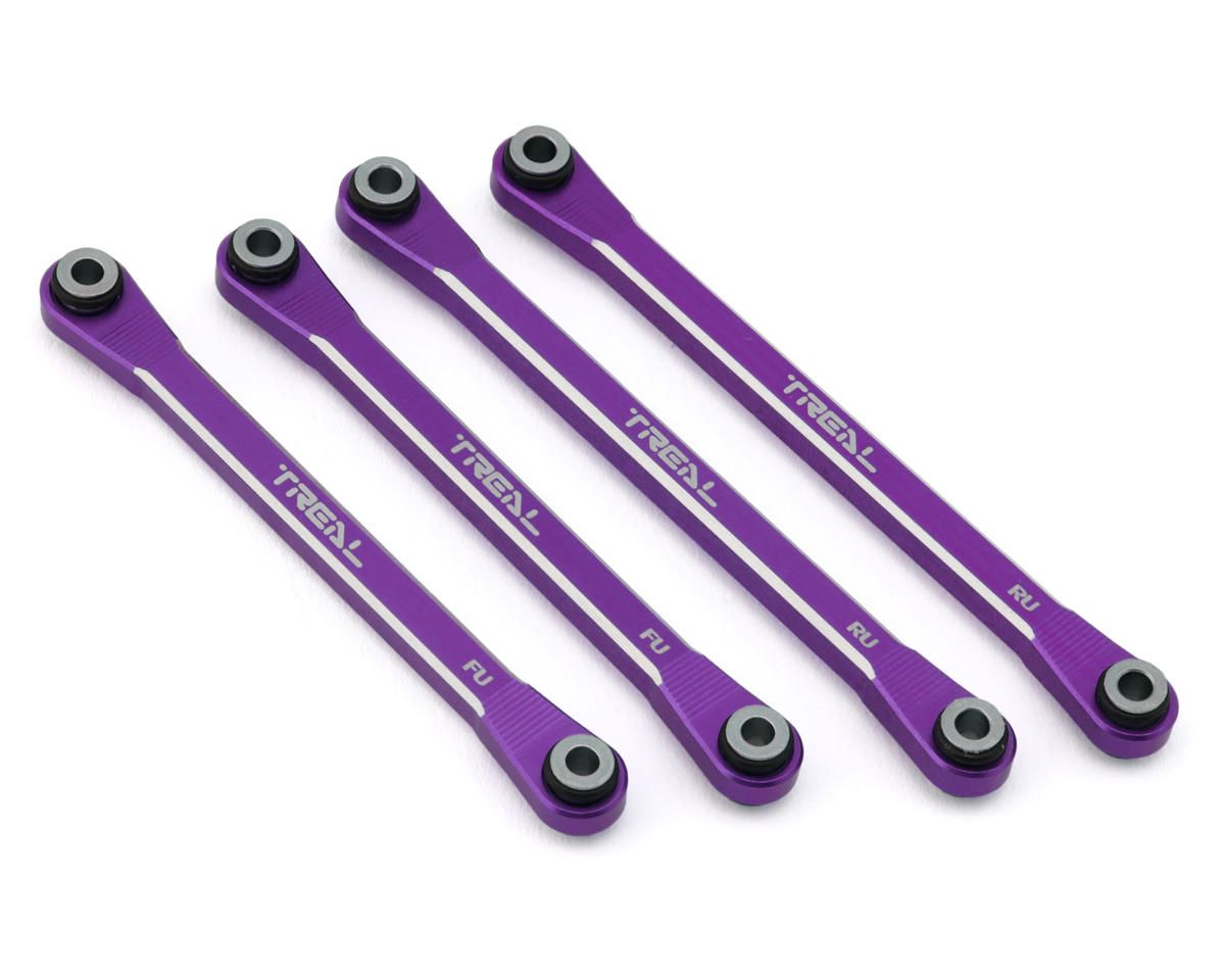TLHTUTB18-51 Treal Hobby Axial UTB18 Aluminum Upper Chassis 4-Link Upgrade Set (Purple)