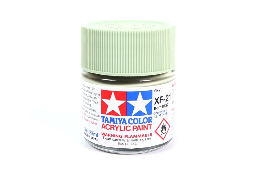 TAM81321 Tamiya XF-21 Flat Sky Acrylic Paint (23ml)
