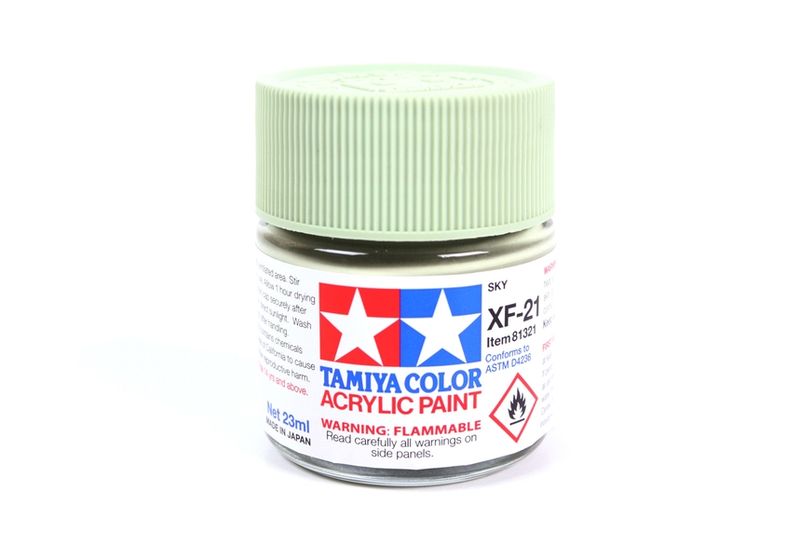 TAM81321 Tamiya XF-21 Flat Sky Acrylic Paint (23ml)