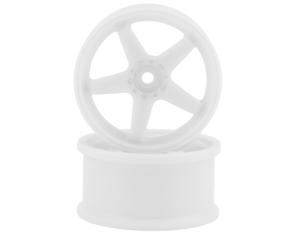 TDW-054WH Topline N Model V3 High Traction Drift Wheels (White) (2) (5mm Offset) w/12mm Hex