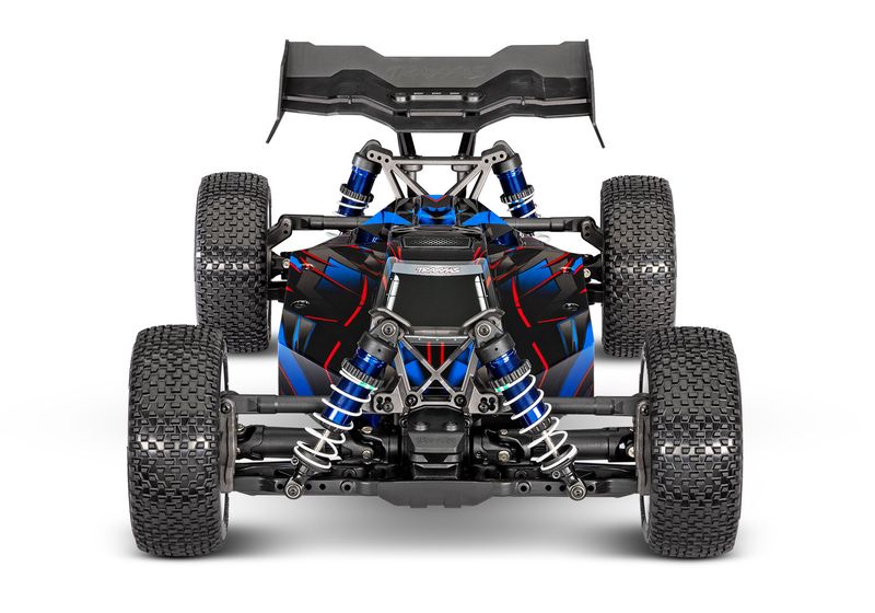 90386-4 - BLUE  Jato 4X4 VXL: 1/8 scale 4X4 brushless buggy, Ready-To-Race with factory-installed Extreme HD kit, waterproof electronics, with TQi 2.4 GHz 2-channel radio system, VXL-4s speed control,