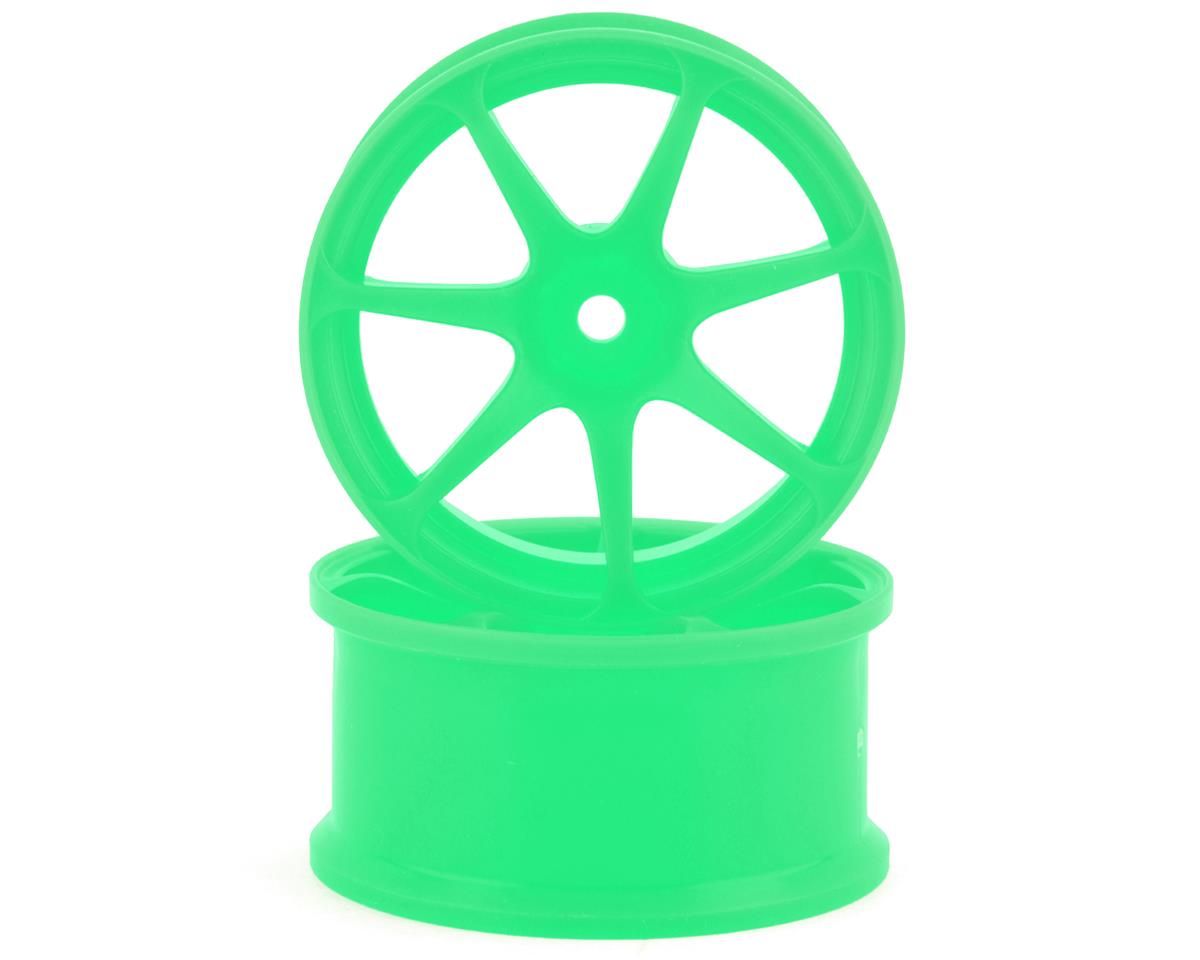 IW-2205G Integra AVS Model T7 High Traction Drift Wheel (Green) (2) (5mm Offset) w/12mm Hex