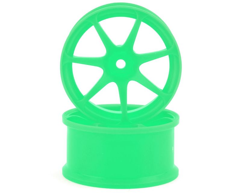 IW-2205G Integra AVS Model T7 High Traction Drift Wheel (Green) (2) (5mm Offset) w/12mm Hex