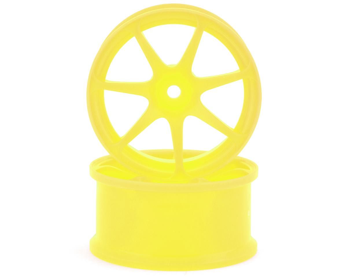 IW-2208Y Integra AVS Model T7 High Traction Drift Wheel (Yellow) (2) (8mm Offset) w/12mm Hex
