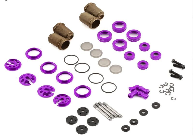 YOKY2-SBBSPA Yokomo Aluminum SLF Big Bore Kashima Coated Drift Shocks Set (Purple)