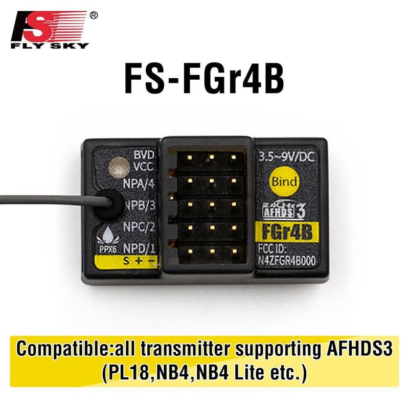 FSY-FGR4B Flysky FGr4B 2.4GHz 4-Channel AFHDS3 Receiver