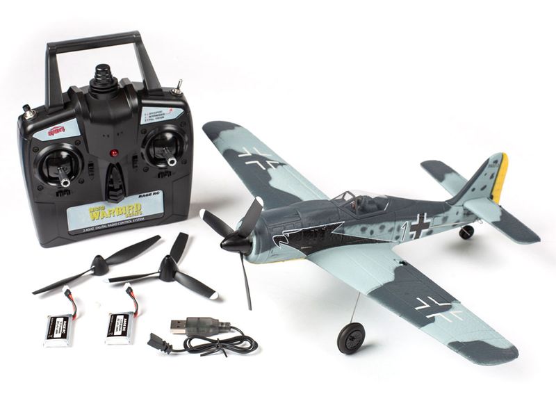RGRA1308 Focke-Wulf Fw 190 Micro RTF Airplane with PASS (Pilot Assist Stability Software) System