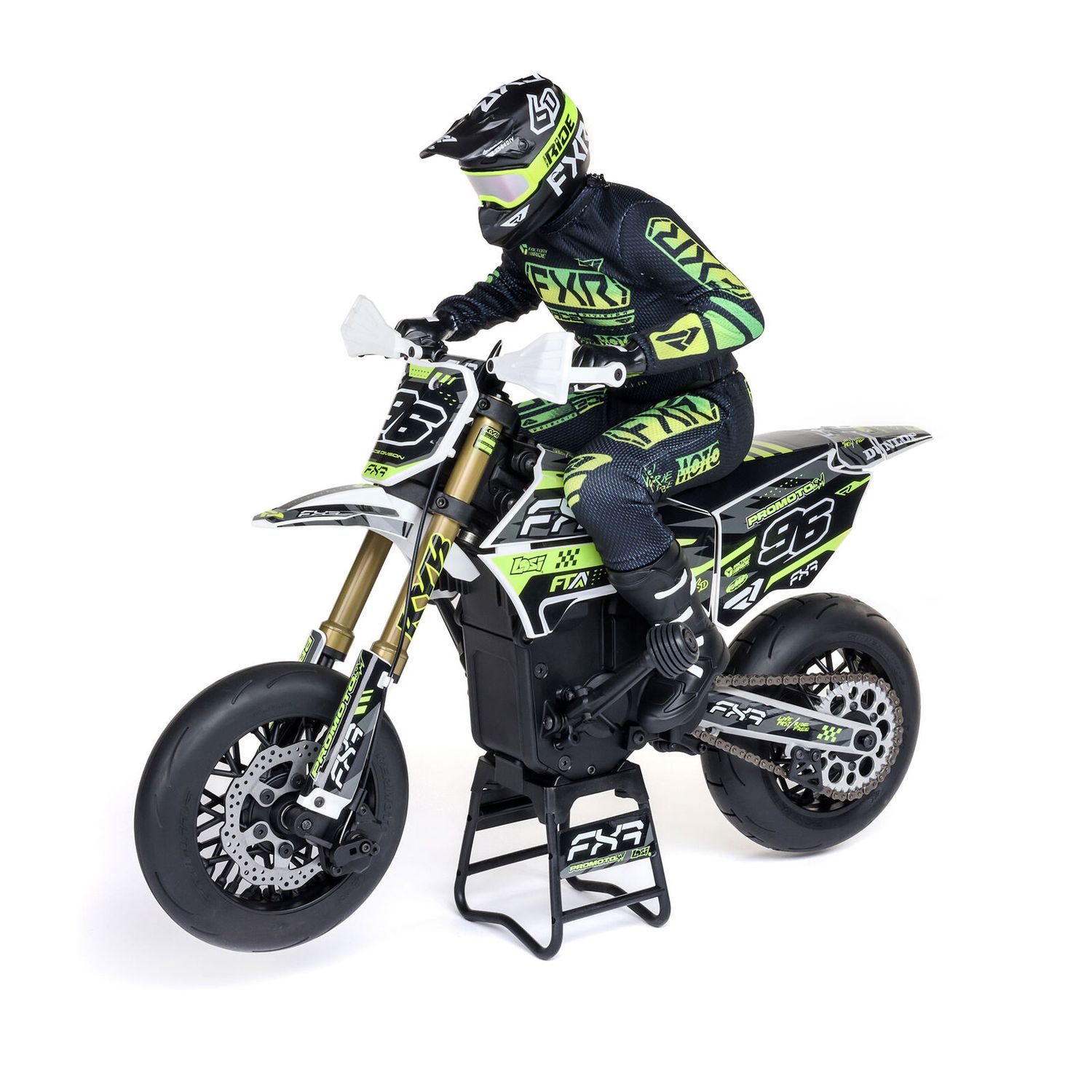 LOS-2272 LOSI 1/4 Promoto-SM FXR Supermoto Motorcycle RTR Basic, White