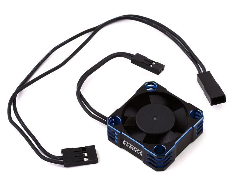 WRP-HC-BLUE Whitz Racing Products 30mm HyperCool Aluminum Cooling Fan (Black/Blue)