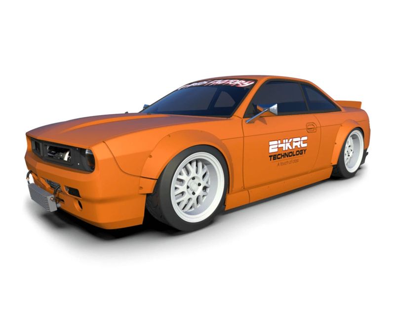 TAF80000 24K RC Technology 1/10 &#39;97 Nissan 240SX S14 Boss V2 Drift Body (Clear) (257mm Wheelbase)