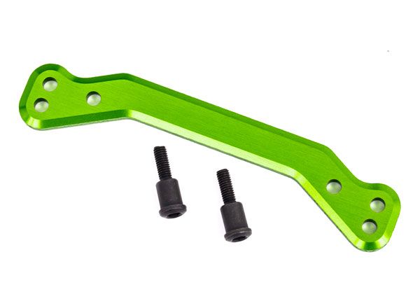 9546G  Draglink, steering, 6061-T6 aluminum (green-anodized)/ 3x14mm SS (2)