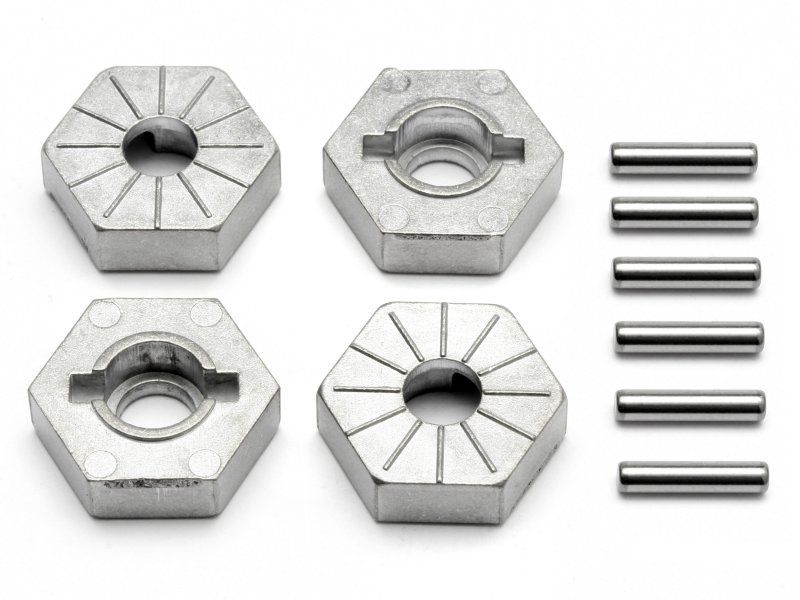 HPI86804 Silver Hex Wheel Hub, 17mm, (4pcs), Savage X