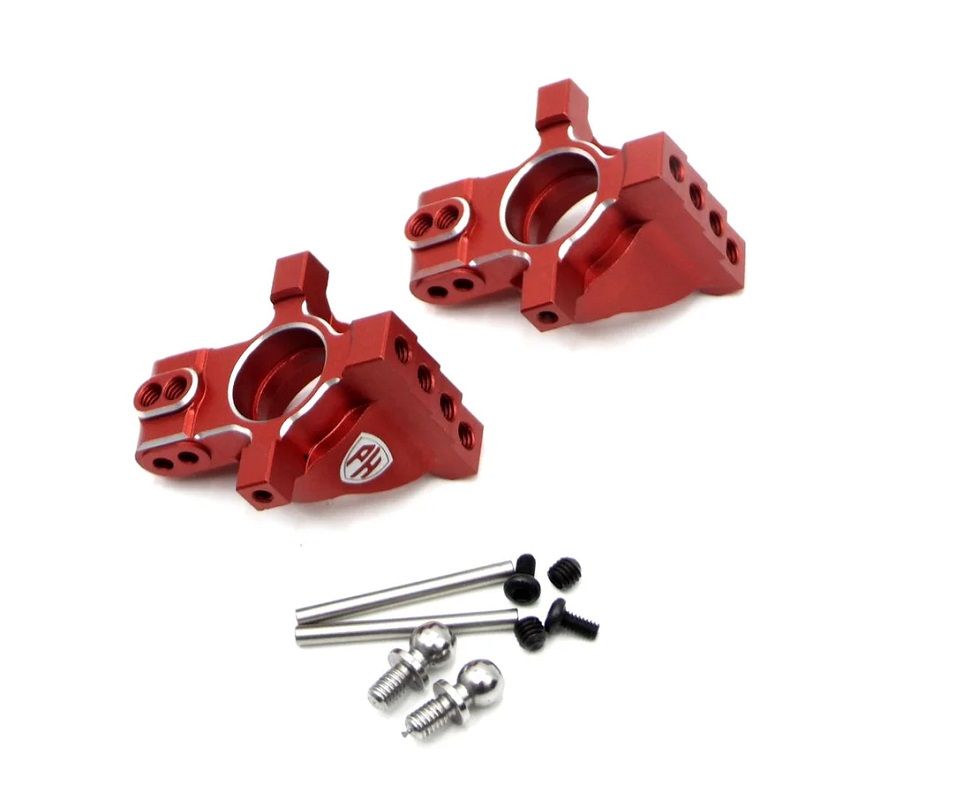 PHB6700RED Aluminum Rear Wheel Hubs, Red, for MST RMX 2.5