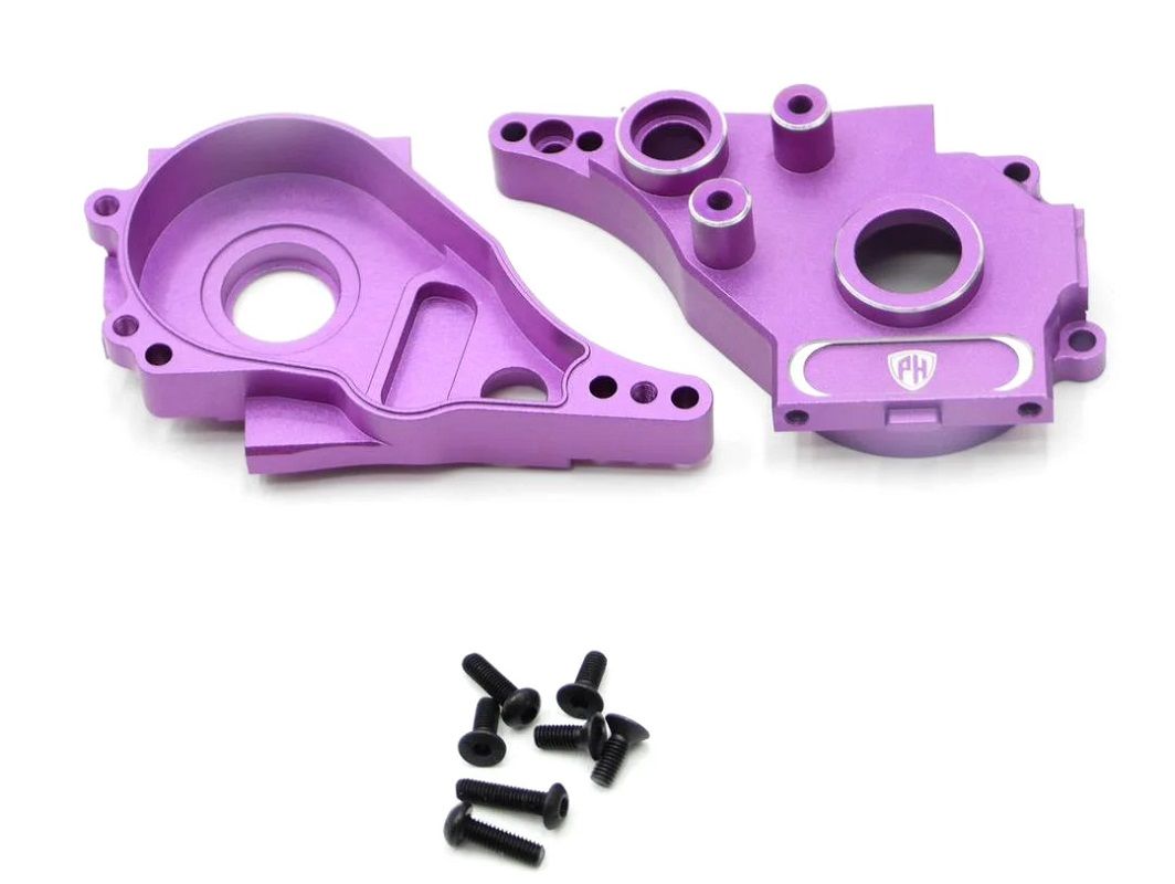 PHB6724PURPLE Aluminum Rear Gearbox Set, Purple, for MST RMX 2.5