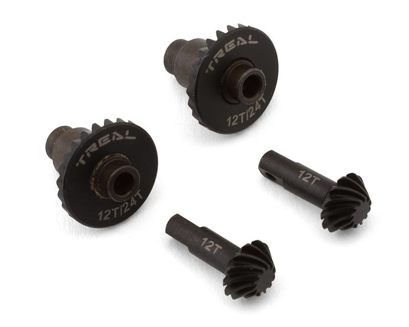 TLHTTRX-4M-64Treal Hobby Hardened Steel Differential Ring &amp; Pinion Gears for Traxxas TRX-4M (12T/24T)