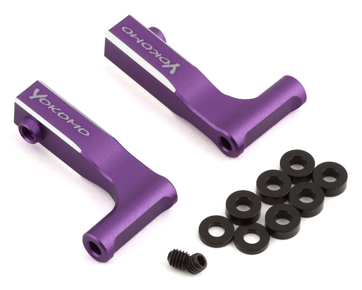 YOKY2-P08FUIA Yokomo YD-2 Aluminum Front Upper L-Arm Kit (Purple/Chamfered)