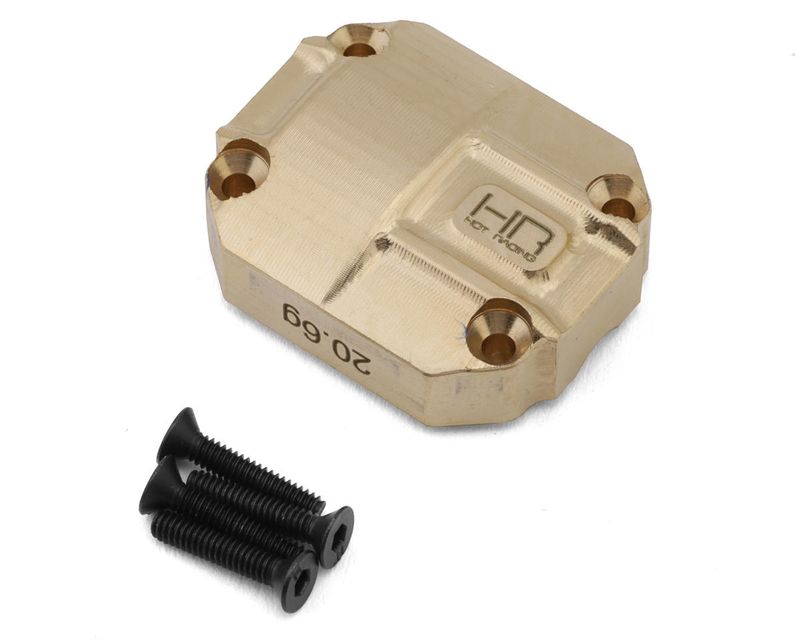 HRAVTET12CHR Hot Racing HPI Venture 18 Brass Rear Differential Cover (20.6g)