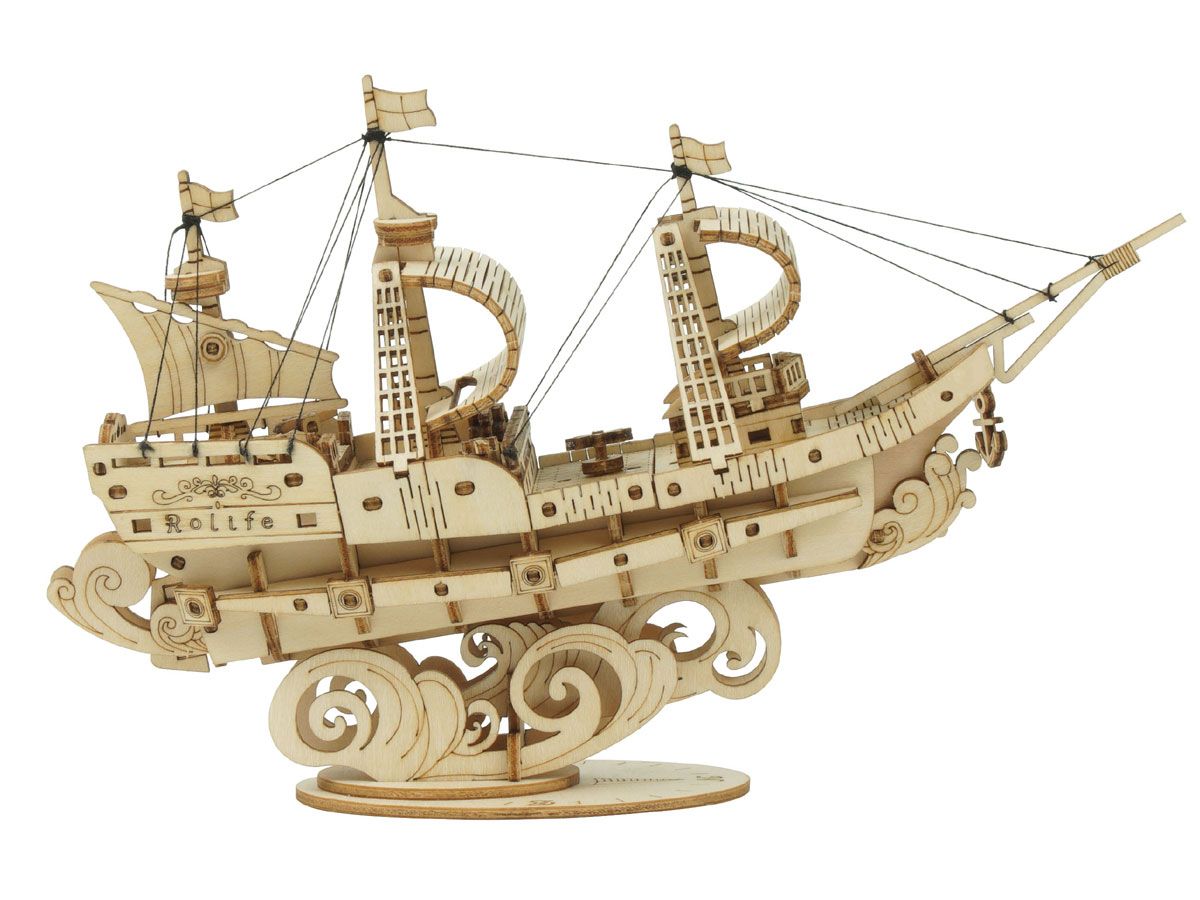 ROETG305 Robotime Classic 3D Wood Puzzles; Sailing Ship