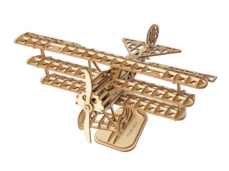 ROETG301 Robotime Classic 3D Wood Puzzles; Tri-Plane