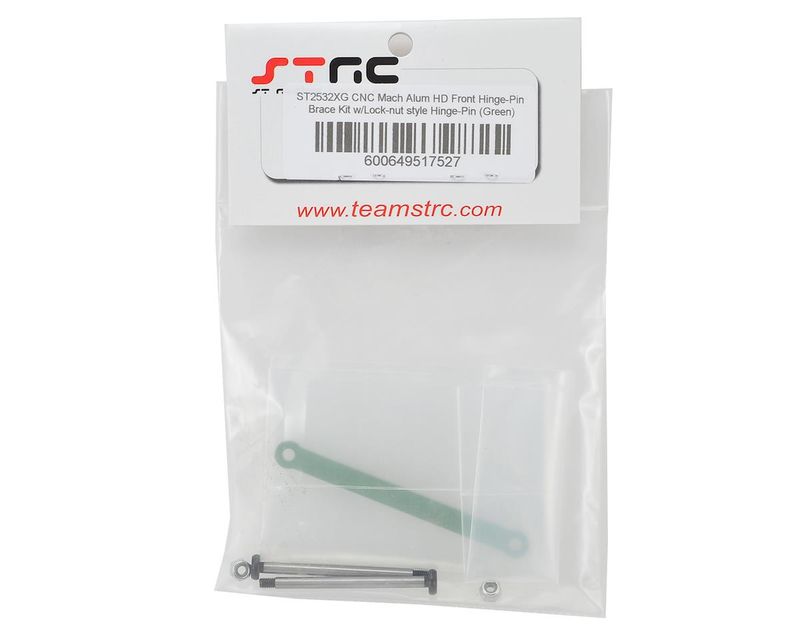 SPTST2532XG ST Racing Concepts Aluminum Front Hinge Pin Brace Set for Traxxas Stampede/Bigfoot Heavy Duty (Green)