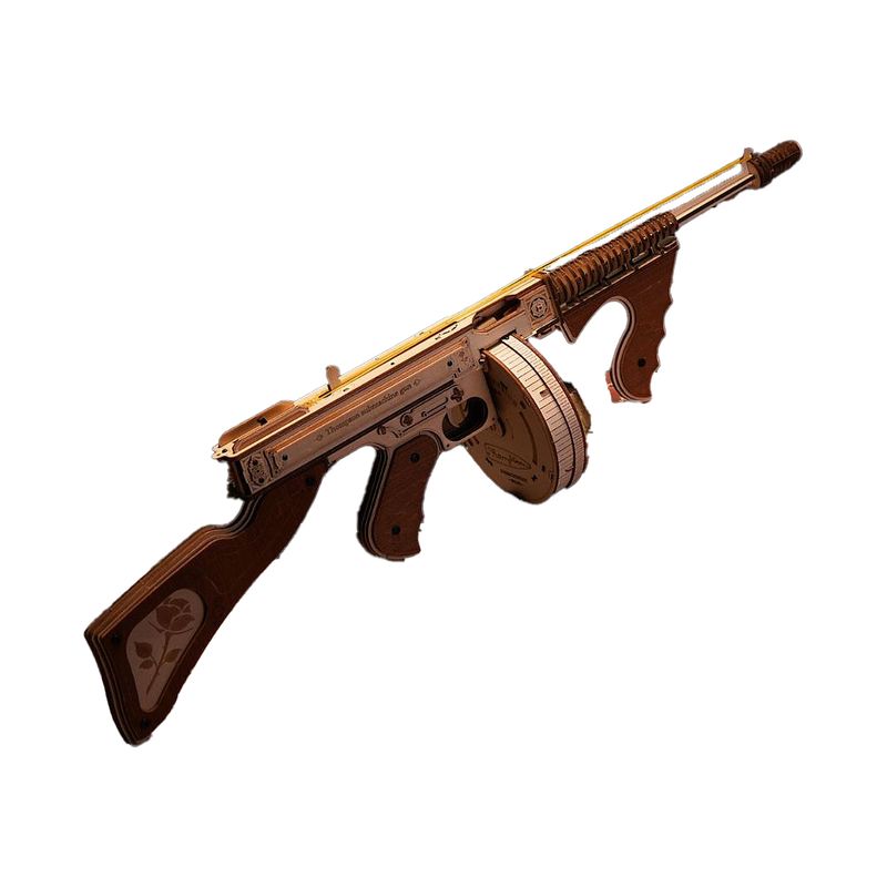 ROELQB01 Robotime Thompson Submachine Gun Toy 3D Wooden Puzzle