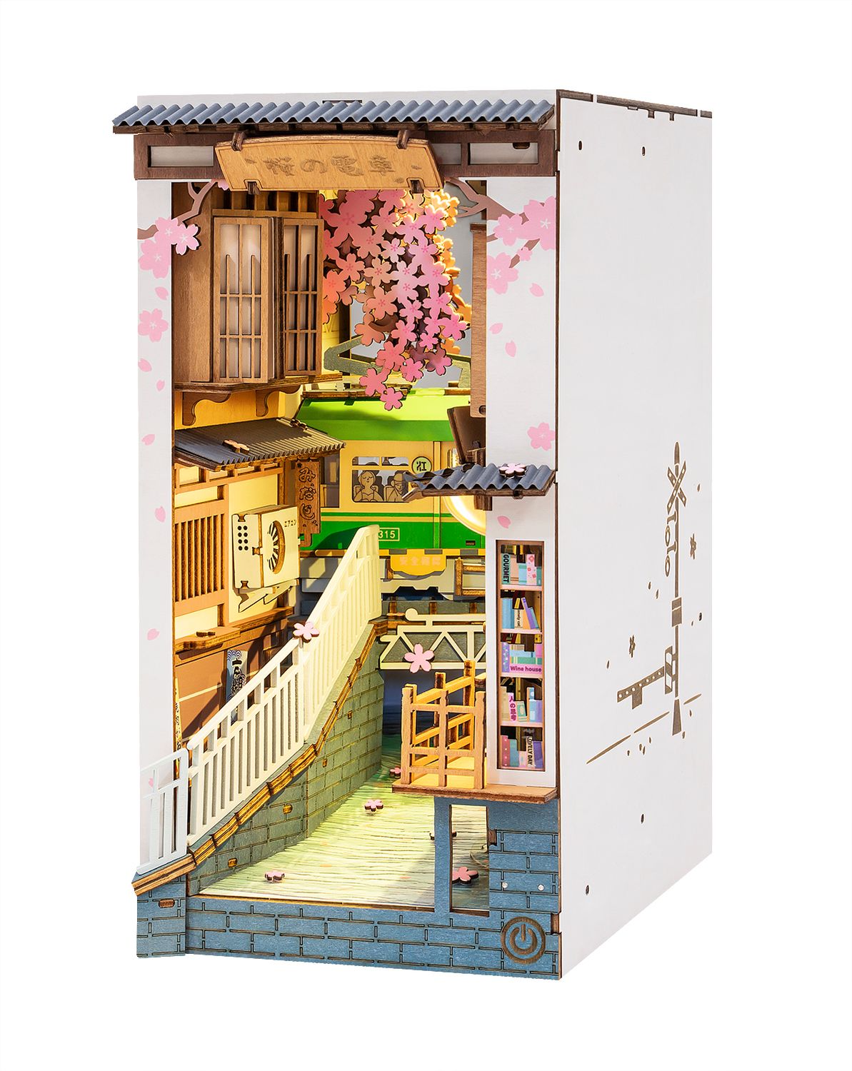 ROETGB01 Robotime Stories in Books; Sakura Tram