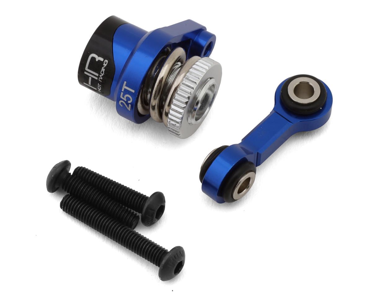 HRAMMX48SH25T Hot Racing Aluminum Servo Saver for Traxxas Mini Maxx® (Blue) (25T)