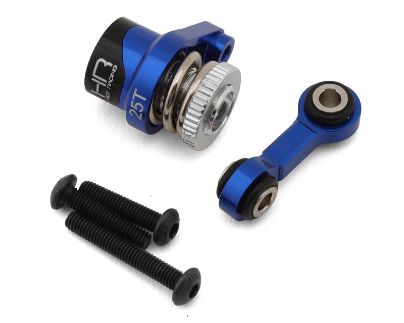 HRAMMX48SH25T Hot Racing Aluminum Servo Saver for Traxxas Mini Maxx® (Blue) (25T)